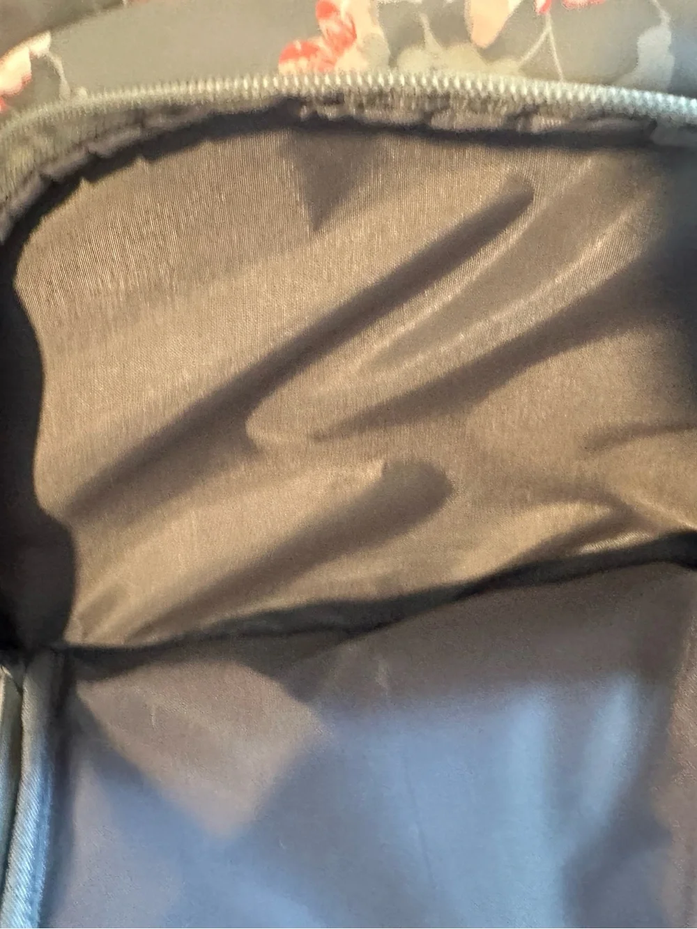 Bananafish Studio Floral Gray and Pinkish Peach Backpack Diaper Bag